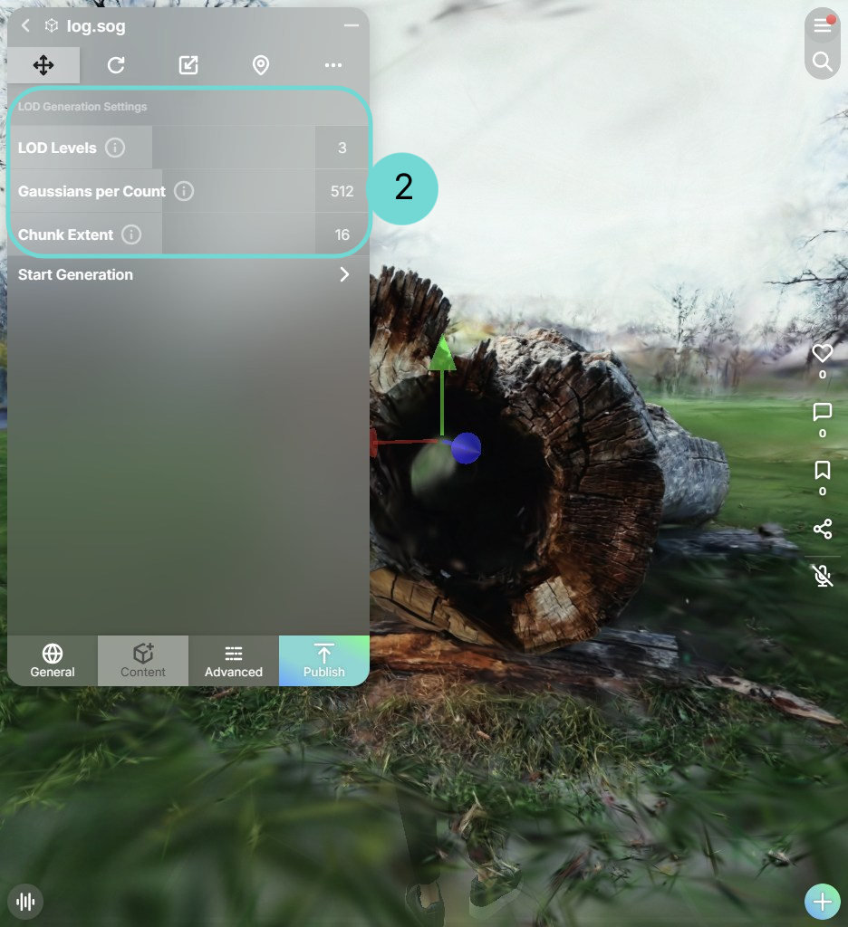 Define Settings for LOD Generation