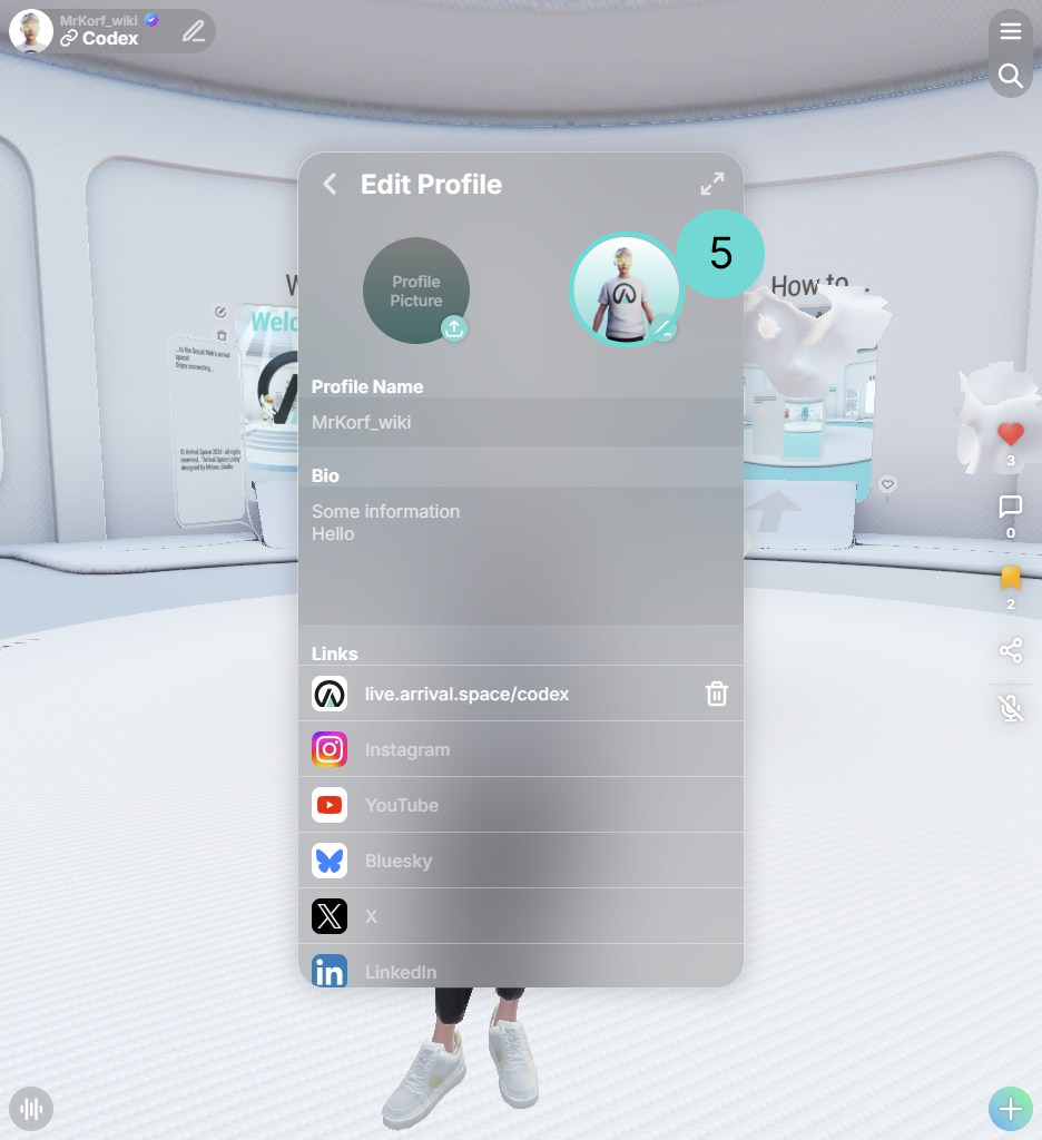 Open Avatar Selection