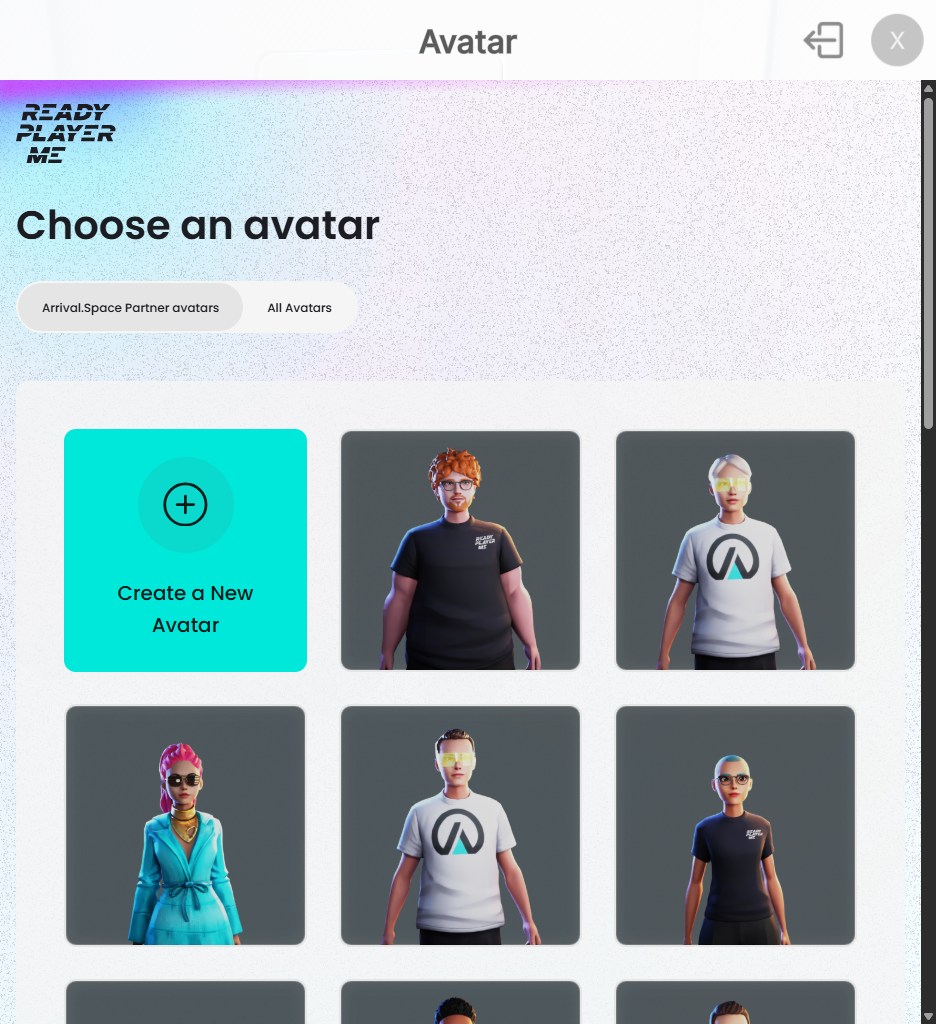 Select your Avatar