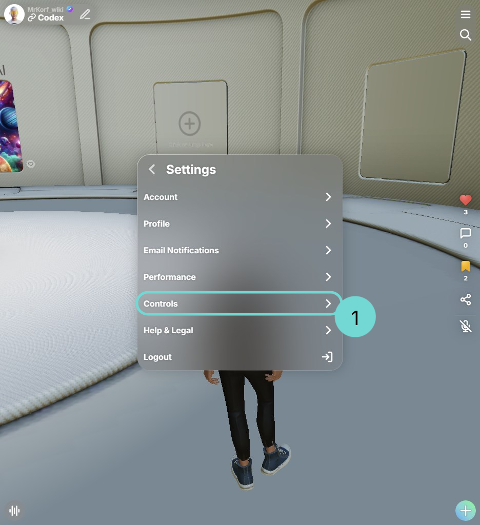 Open Control overview inside Settings