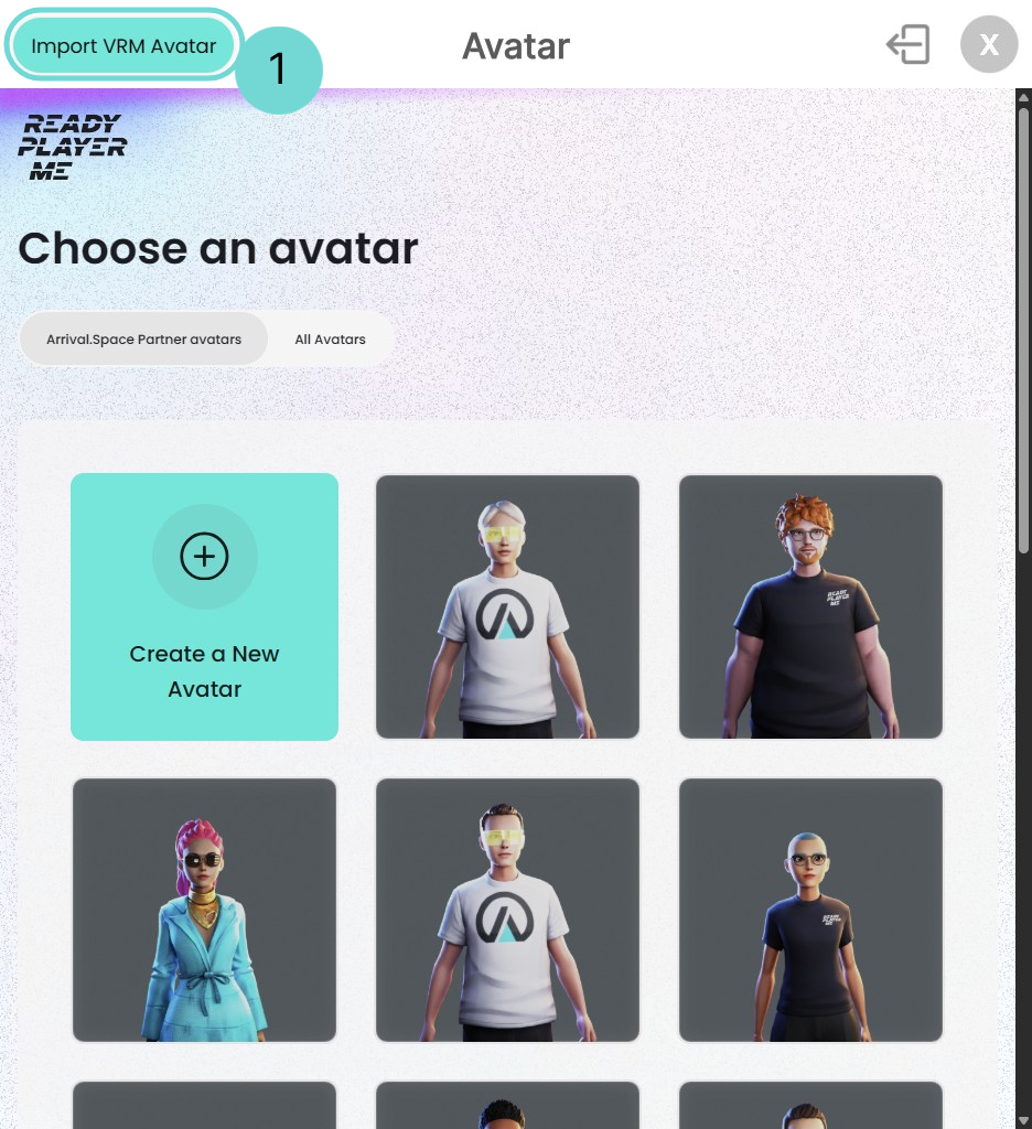 Open VRM Import UI