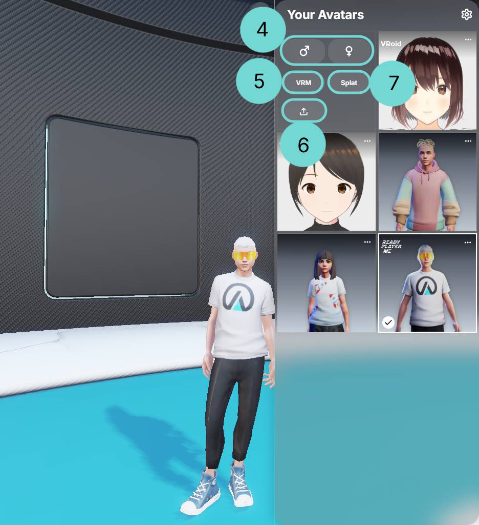 Avatar の選択肢