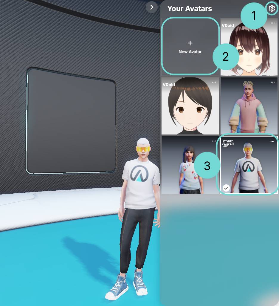 Avatar 選択 UI