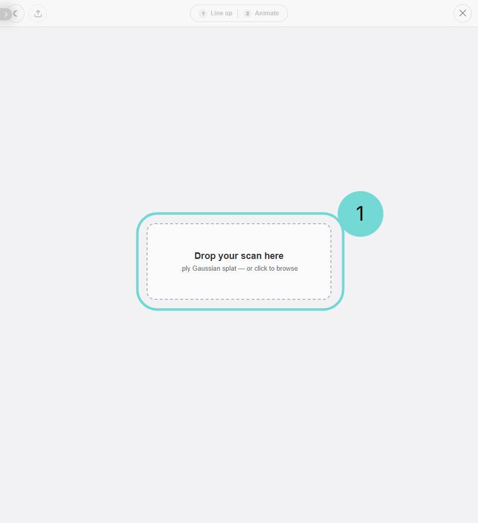 Upload your PLY file