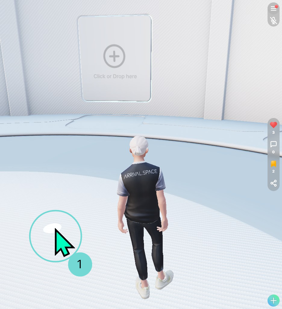 Tap or Click to walk