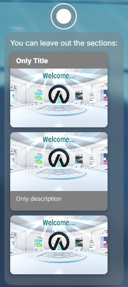 Add social media card with customized description or title