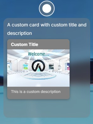 Add social media card with description and title