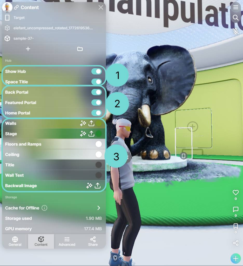 Hub カスタマイズオプション