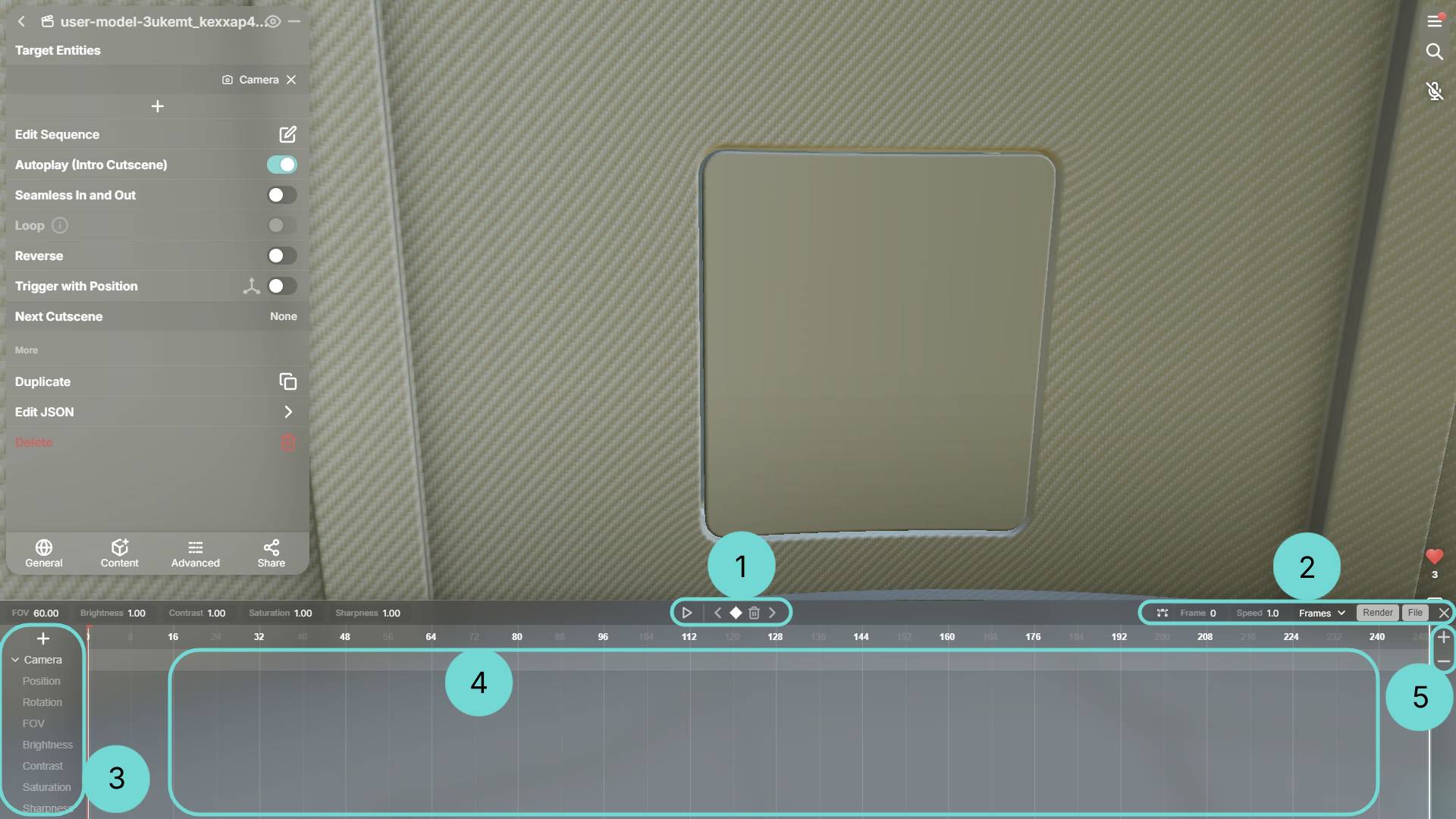 Cutscene Timeline Editor