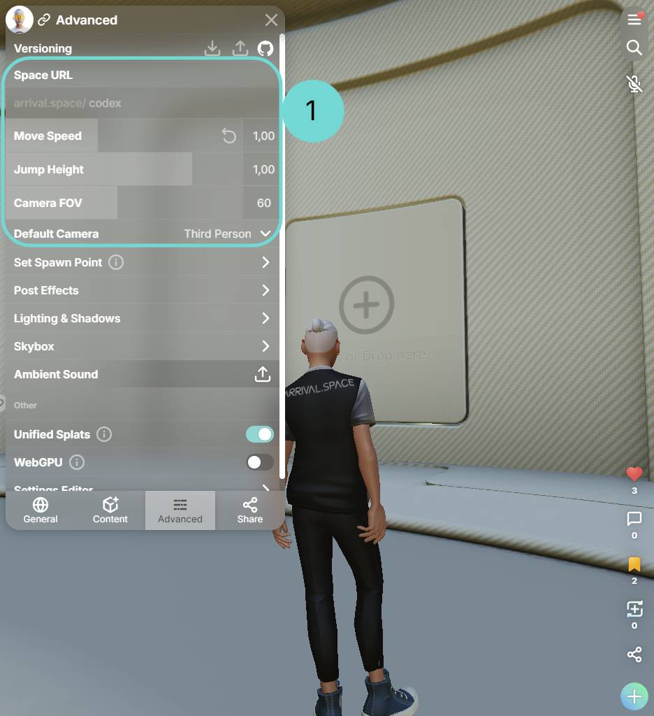 Edit Alias, Move Speed, Jump height, FOV and Camera