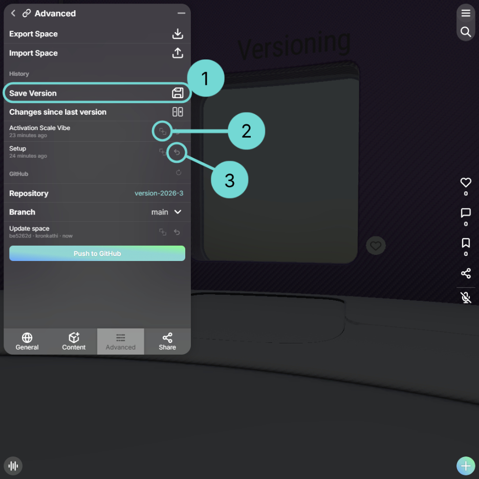 Manage saved Snapshots