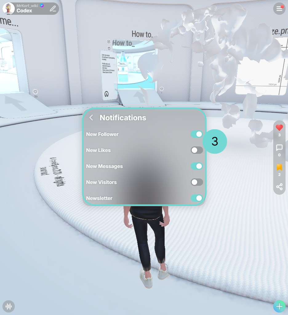 Side panel Notifications