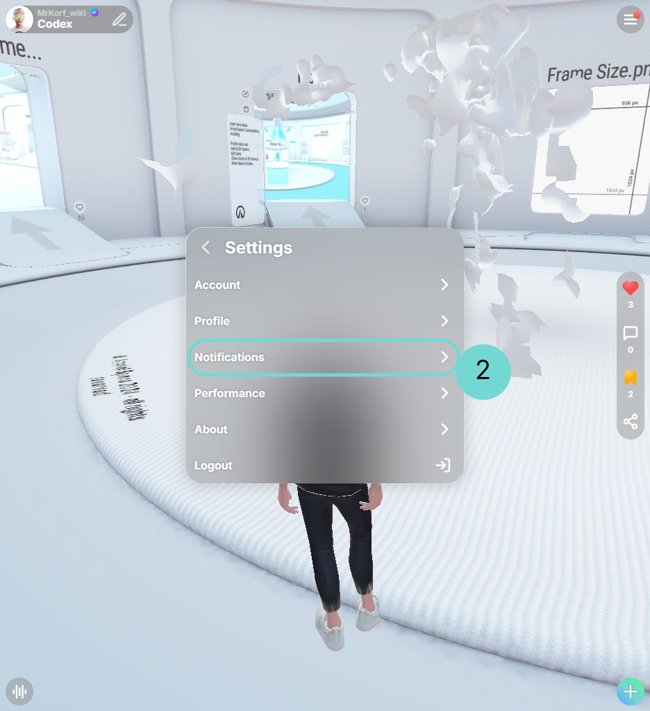 Side panel Notifications