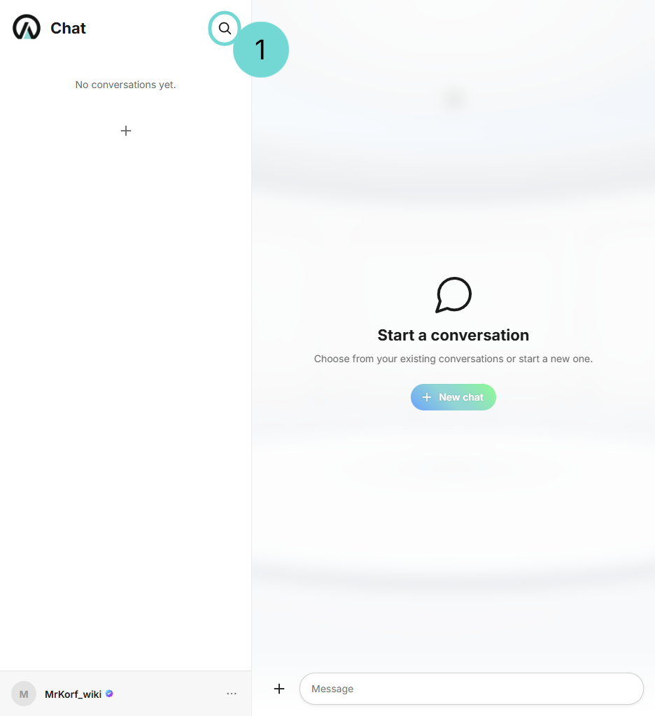 Search for Creators to dm