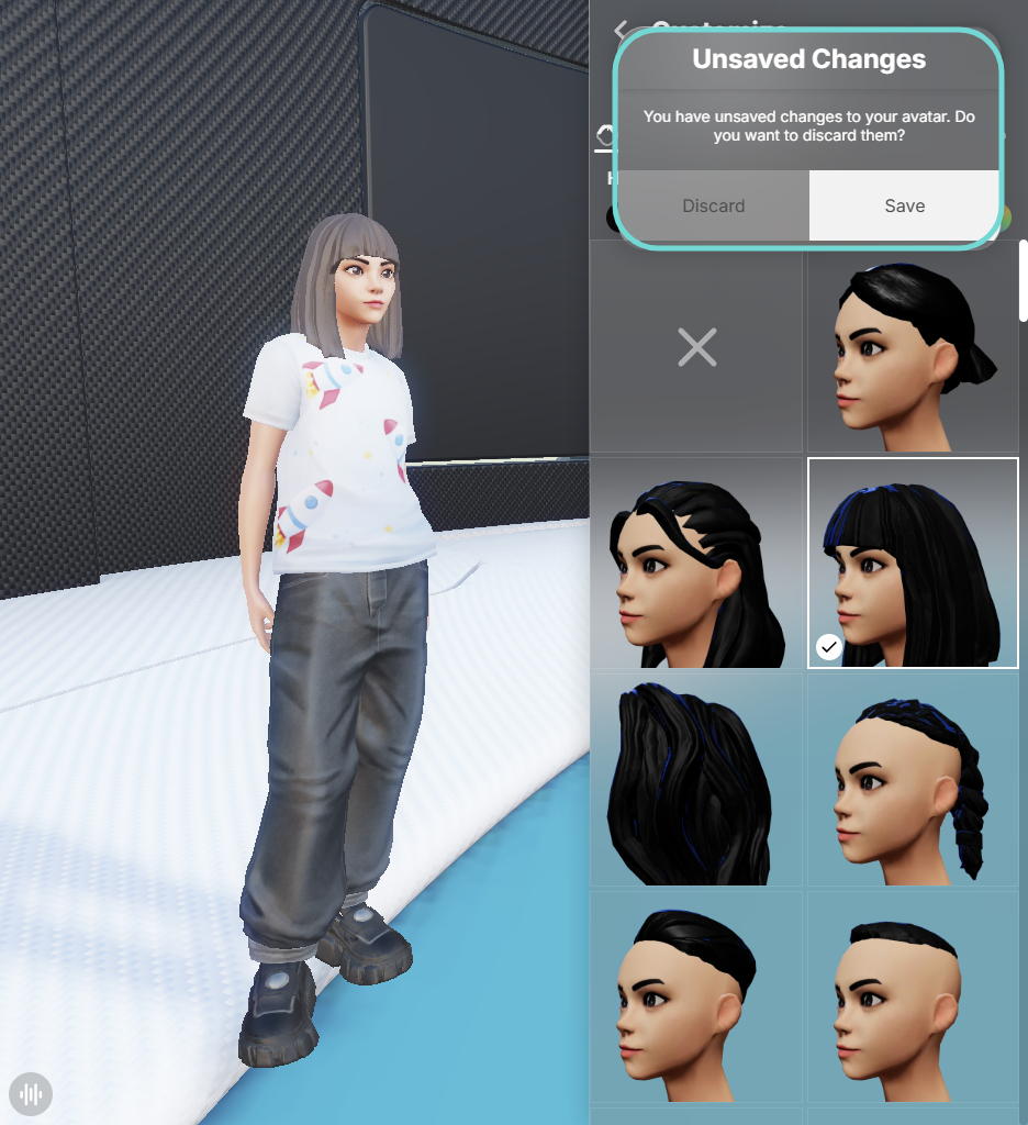 アバター変更を適用