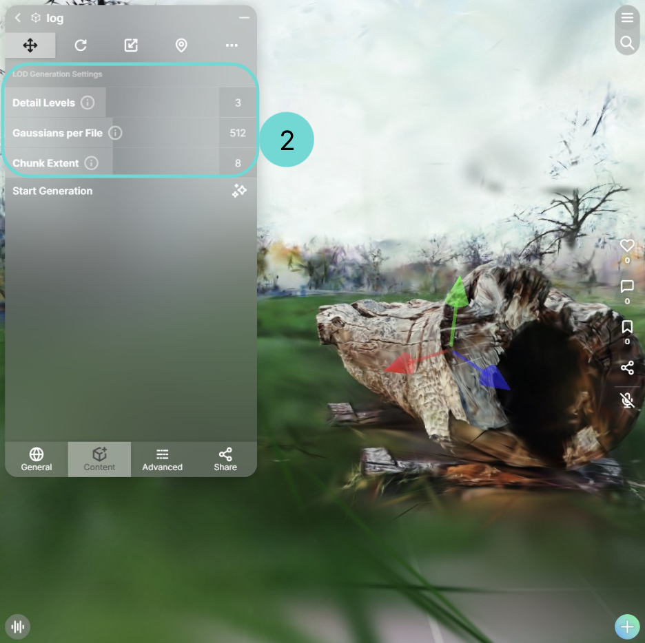 LOD生成の設定を定義