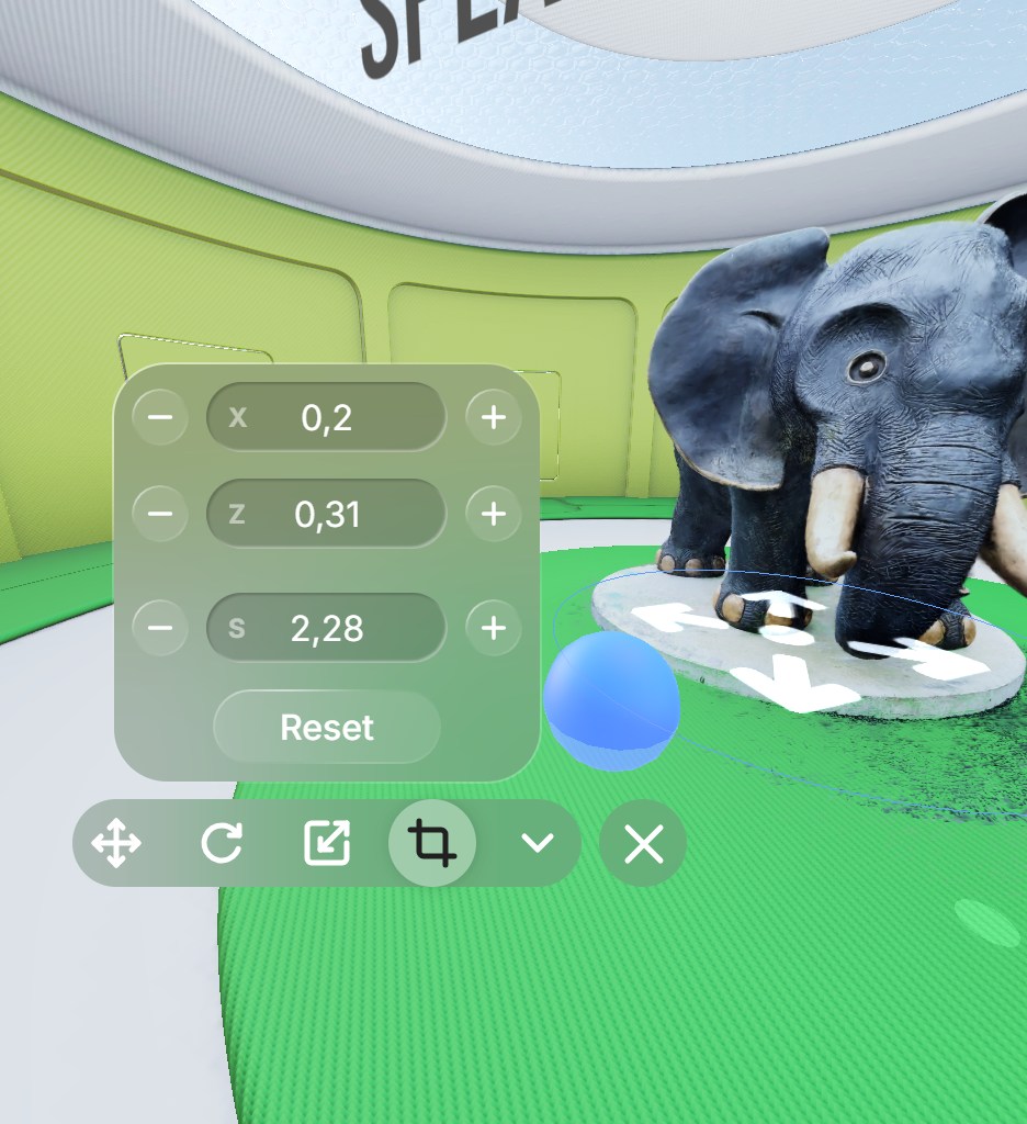 アセットをクロップ