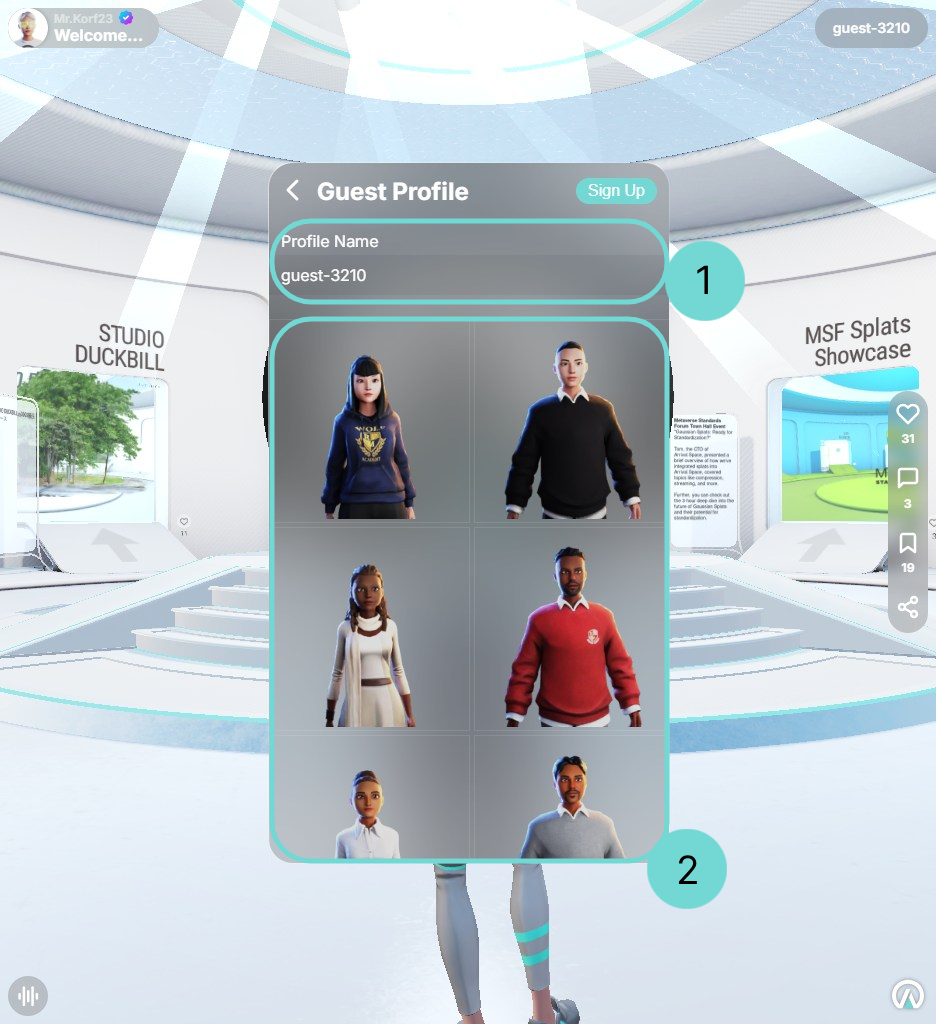 ウェブサイトからの登録