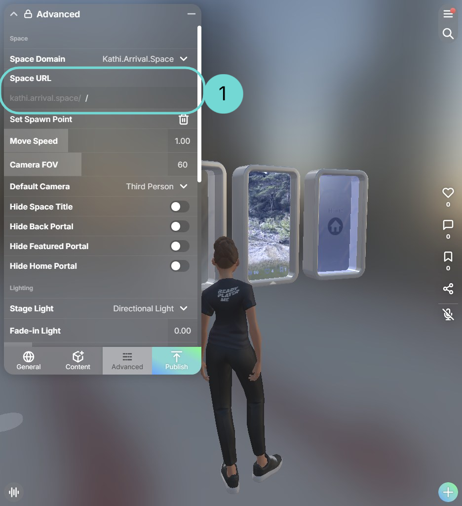 サブドメインのルートを調整