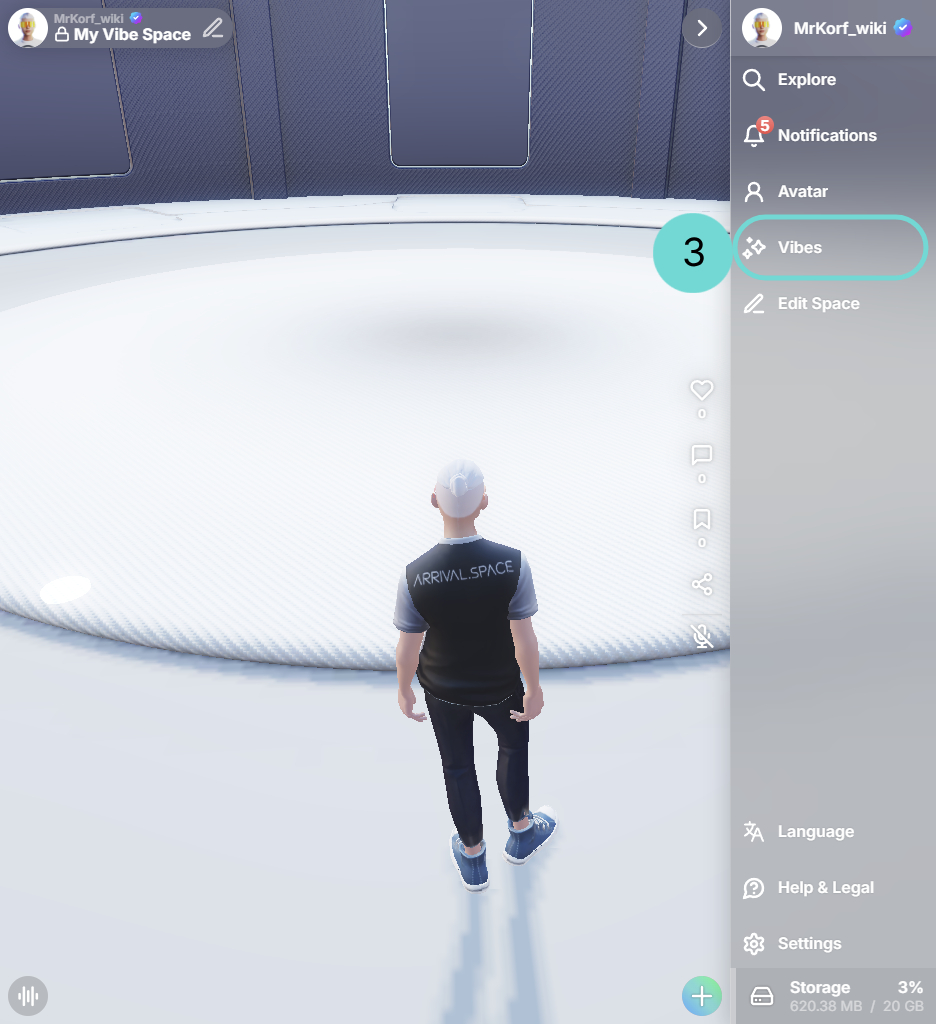 通过侧边栏打开 Vibe